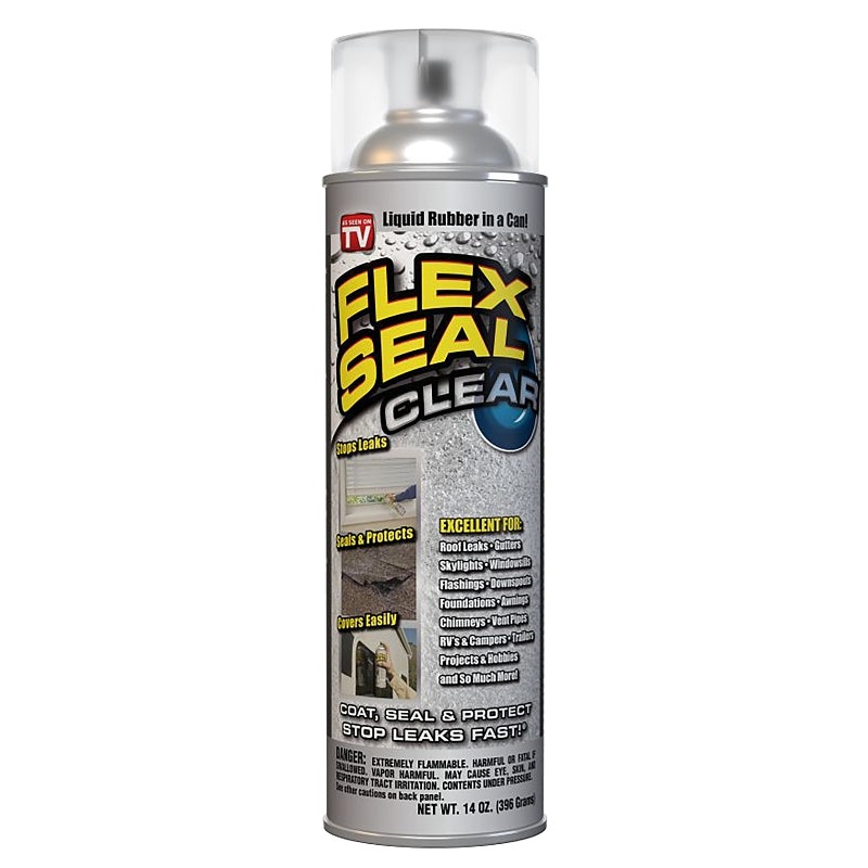 Flex Seal FSCL20 Rubberized Spray Coating, 12 sq-ft Coverage Area, 14 oz Can