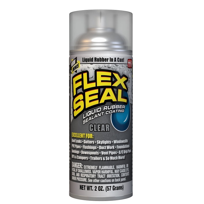 Flex Seal FSCLRMINI Rubberized Spray Coating, Clear, 2 oz