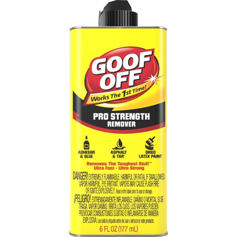 Goof Off FG661 Paint Remover, Liquid, White, 6 oz