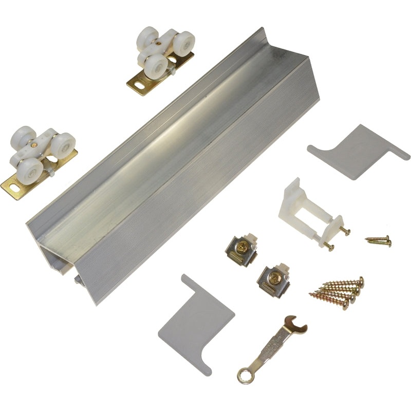 Johnson Hardware 2610F721 Door Hardware Set, Steel, Zinc Dichromate, Wall Mounting