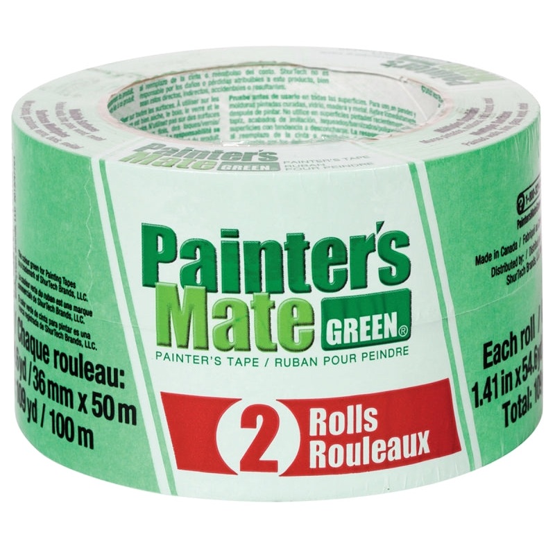 Painter’s Mate 1042726 Painter’s Tape, 55 yd L, 1.41 in W, Green