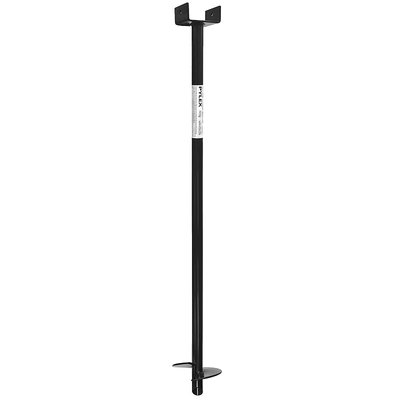 Pylex 10505/10500 Screwable Deck Post, Steel, Powdered