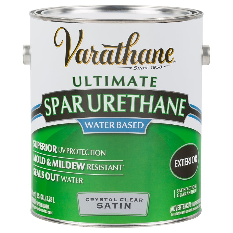 Rust-Oleum 250231 Urethane Paint, Liquid, Crystal Clear, 1 gal, Can, Pack of 2