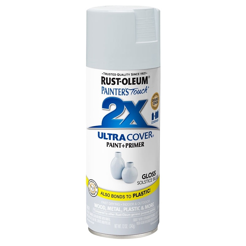 Rust-Oleum 342060 Spray Paint, Gloss, Solstice Blue, 12 oz, Can