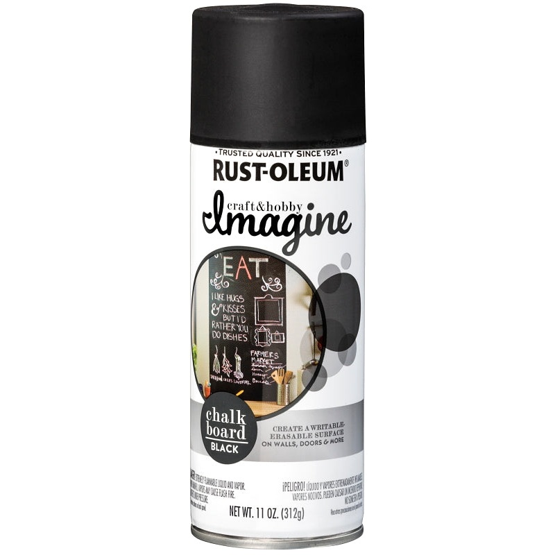 Rust-Oleum 345690 Spray Paint, Chalkboard Black, 11 oz