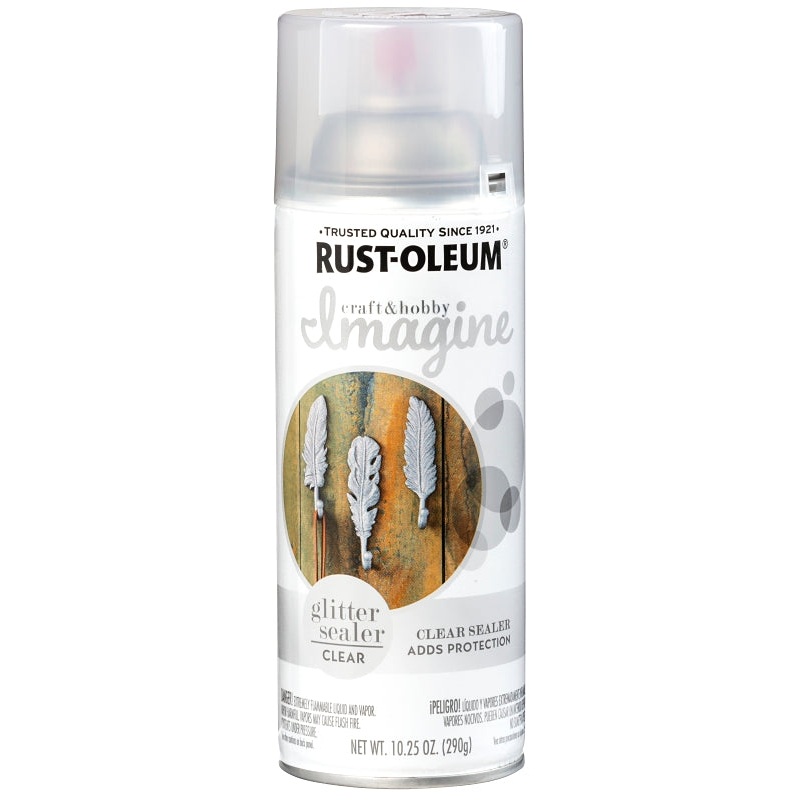 Rust-Oleum 345707 Glitter Spray Paint, Glitter, Sealer, 10.25 oz