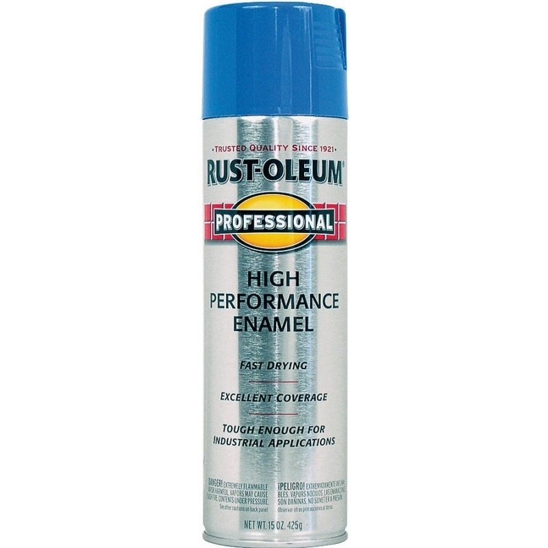 Rust-Oleum 7524838 Safety Spray Paint, Gloss, Safety Blue, 15 oz, Can
