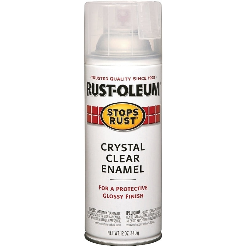 Rust-Oleum 7701830 Rust Preventative Spray Paint, Gloss, Crystal Clear, 12 oz, Can