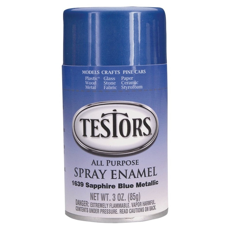 Testors 1639T Craft Spray Paint, Metallic, Flake Blue, 3 oz
