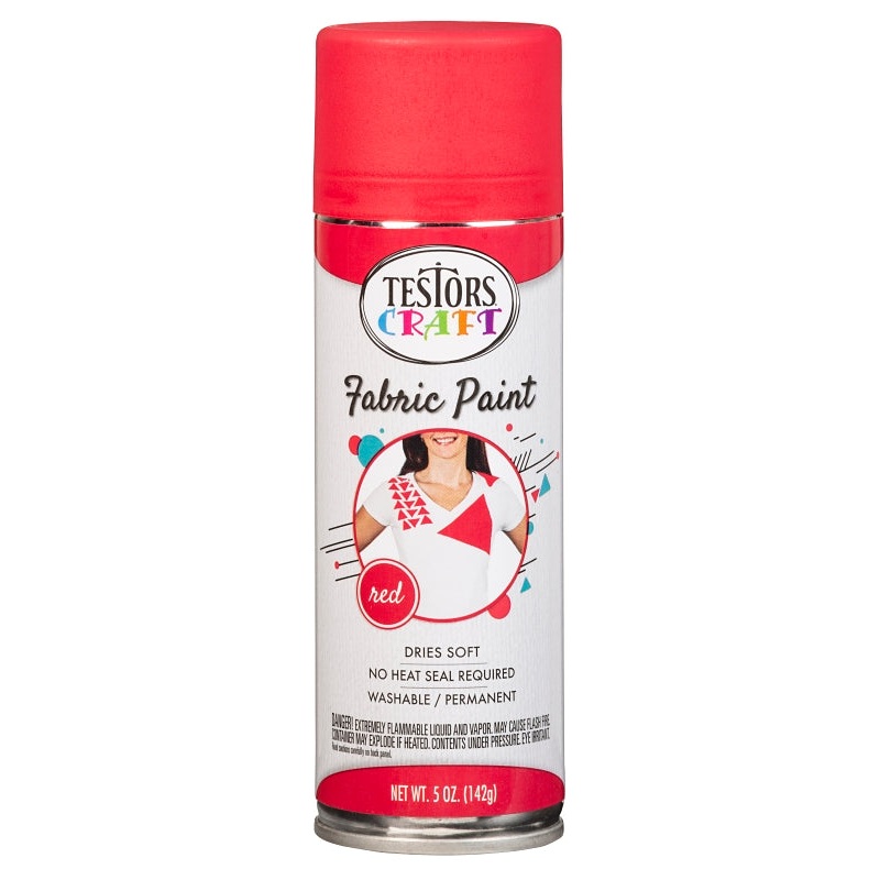 Testors 344360 Craft Spray Paint, Matte, Red, 5 oz, Can