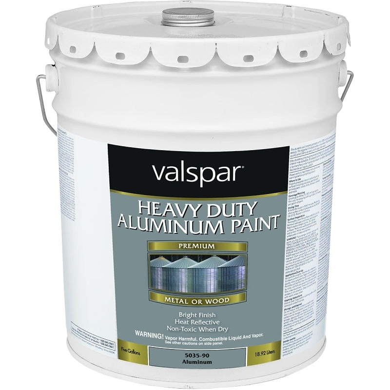 Valspar 018.5035-90.008 Heavy-Duty Paint, Oil Base, 5 gal, Pail, 400 sq-ft/gal Coverage Area