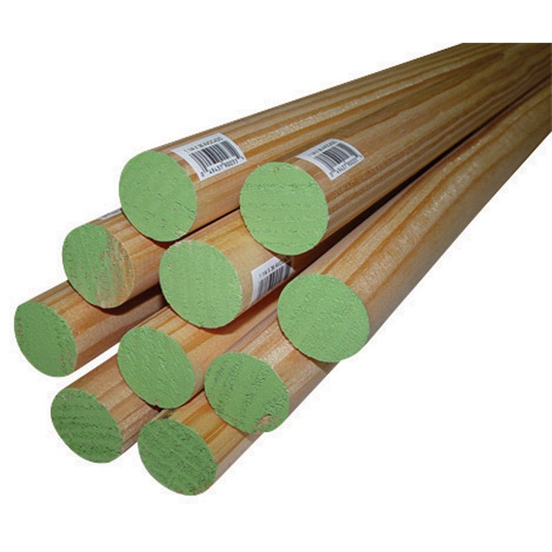 Alexandria Moulding Round Ramin Hardwood Dowel 1-1/4 in. Dia. x 48 in. L