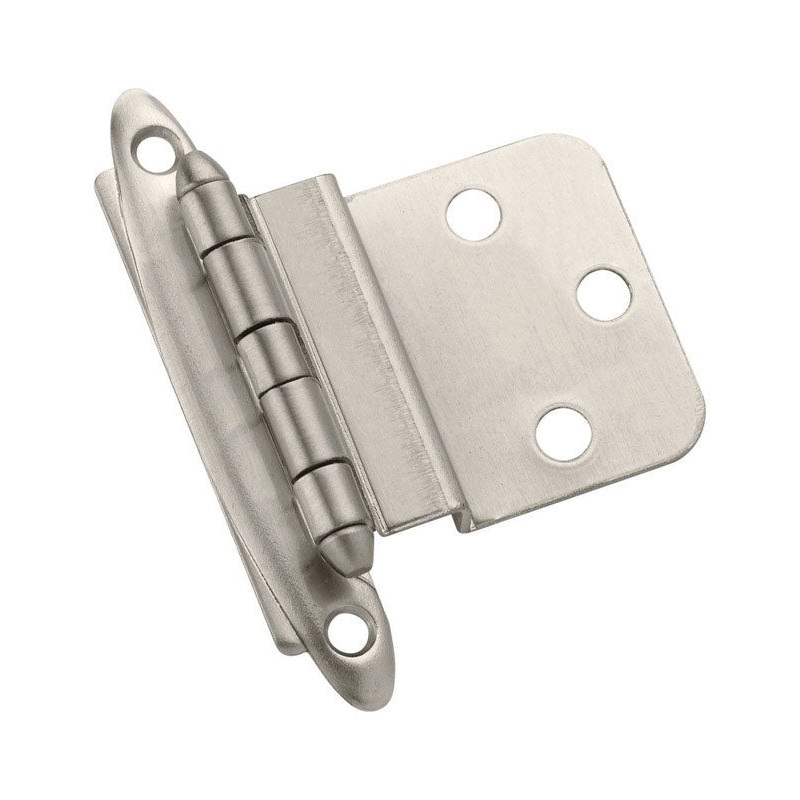 Amerock 2-3/4 in. L Non-Self-Closing Hinge Satin Nickel