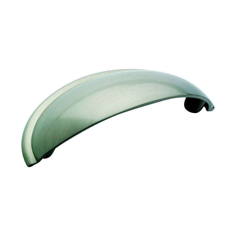 Amerock Allison Cabinet Pull Cup 3-1/8 in. L 1-1/8 in. Satin Nickel 2 pk