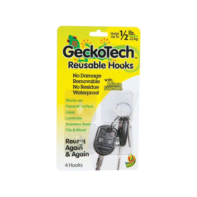 GeckoTech Reusable Hook Plastic 1/2 lb. per Hook 4 pk