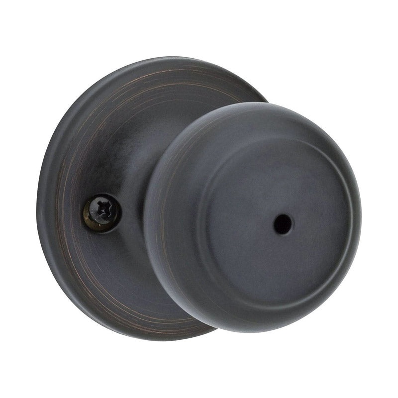 Kwikset Cove Venetian Bronze Metal Privacy Knob 3 Grade Right or Left Handed