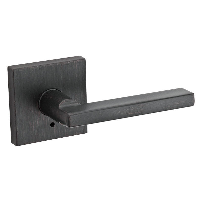 Kwikset Halifax Venetian Bronze Steel Privacy Lever 2 Grade Right or Left Handed