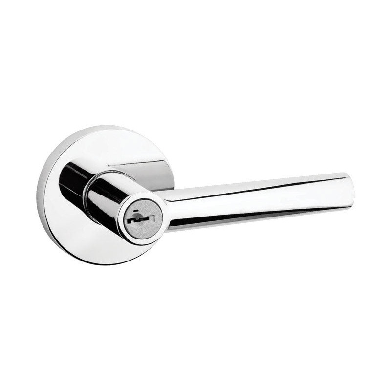 Kwikset Milan Polished Chrome Steel KW1 1-3/4 in. ANSI/BHMA Grade 2 Entry Lockset