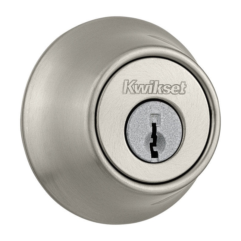 Kwikset Satin Nickel Metal Double Cylinder Deadbolt