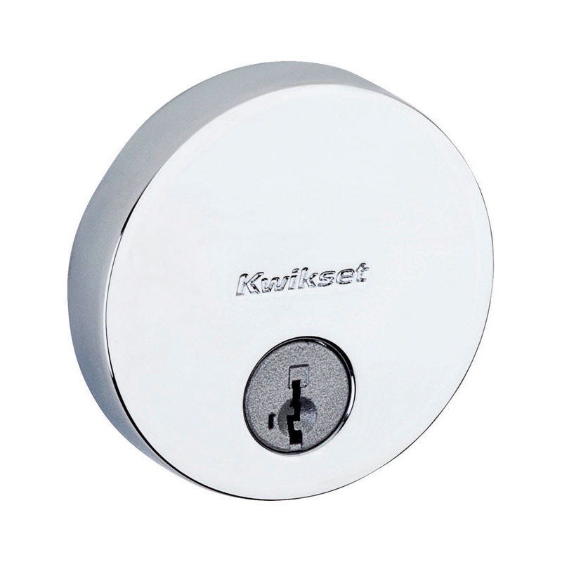 Kwikset Signature Series Polished Chrome Deadbolt 1-3/4 in. For Standard Doors ANSI Grade 1