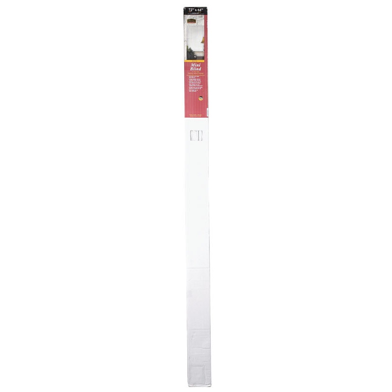 Living Accents Vinyl Horizontal Interior Mini-Blinds 64 in. L x 72 in. W White