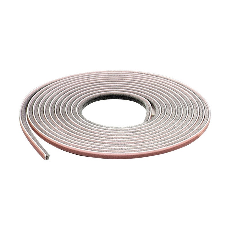 M-D Building Products Door and Window Pile 17 ft. L x 7/32 x 1/4 in. Weather Stripping Gray