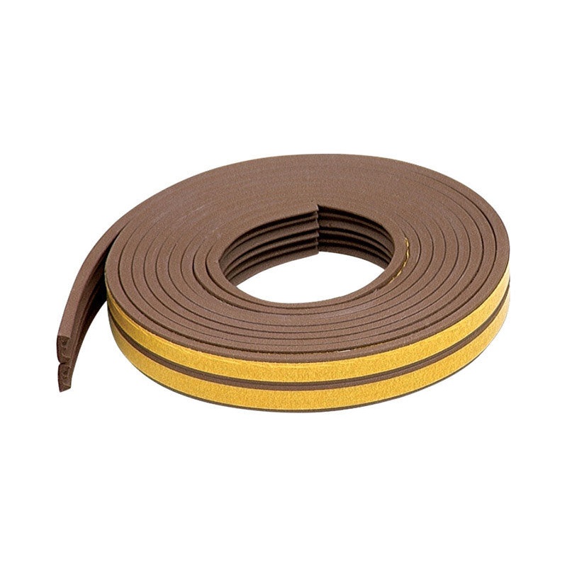 M-D Building Products Door and Window Rubber 17 ft. L x 3/8 in. Weather Stripping Brown
