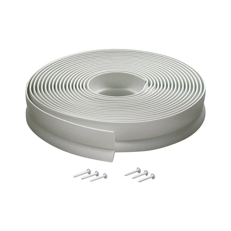 M-D Building Products Garage Door Vinyl Weather Stripping 1 in. x 30 ft. L White