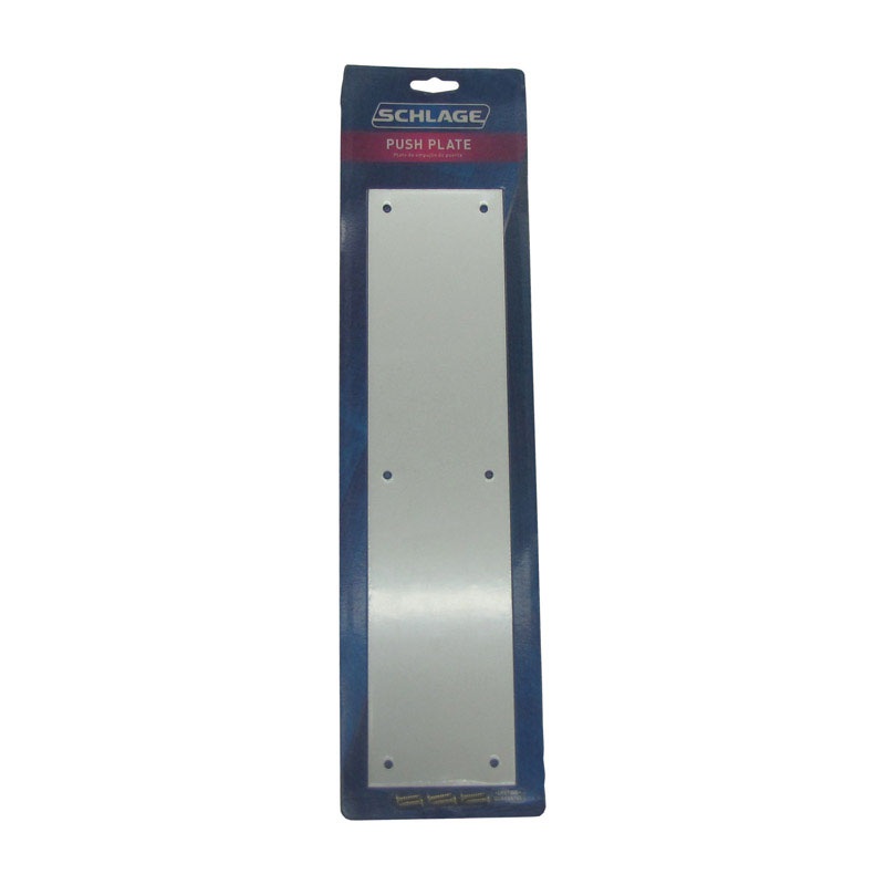 Schlage 3.5 in. H x 15 in. L Aluminum Push Plate