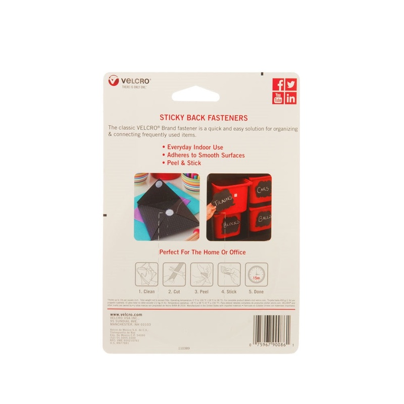 Velcro Hook and Loop Fastener 5 ft. L x 3/4 in. W White