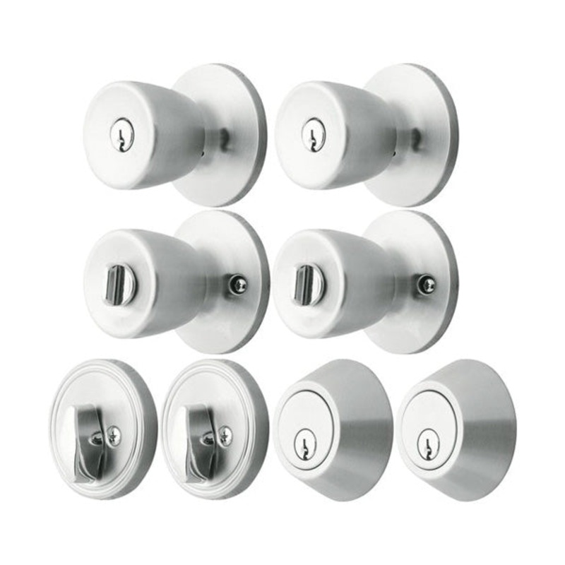 Ace Tulip Double Entry Door Kit Polished Brass Steel 3 Grade