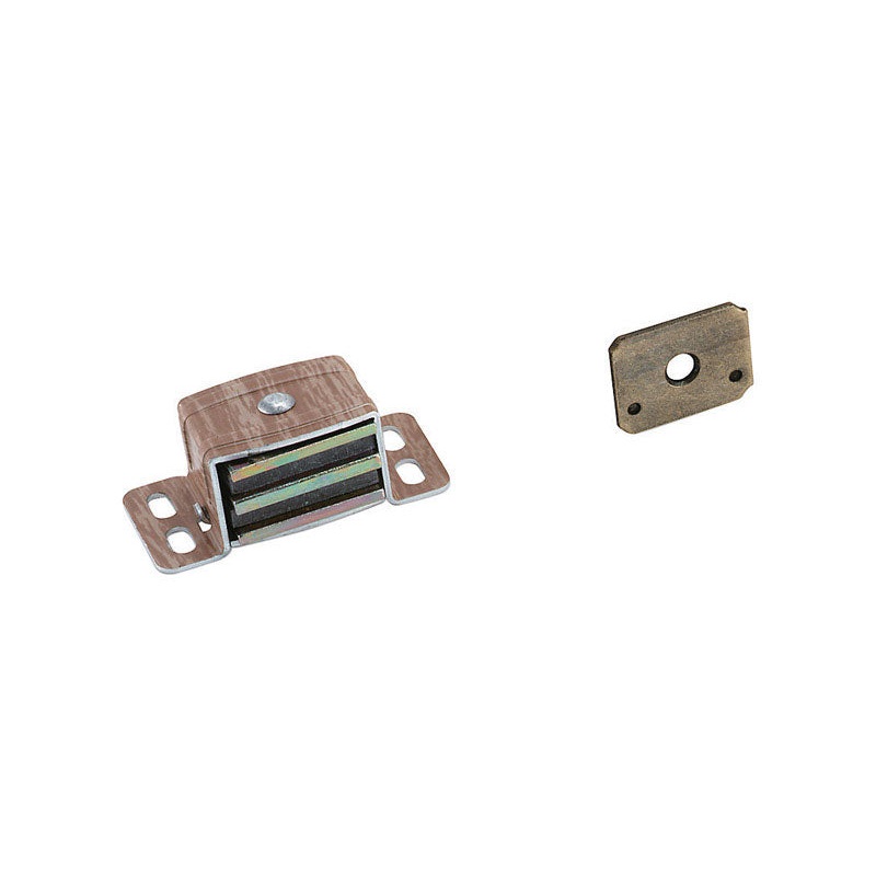 Amerock 1 in. W Aluminum/Wood Aluminum Heavy Duty Magnetic Catch