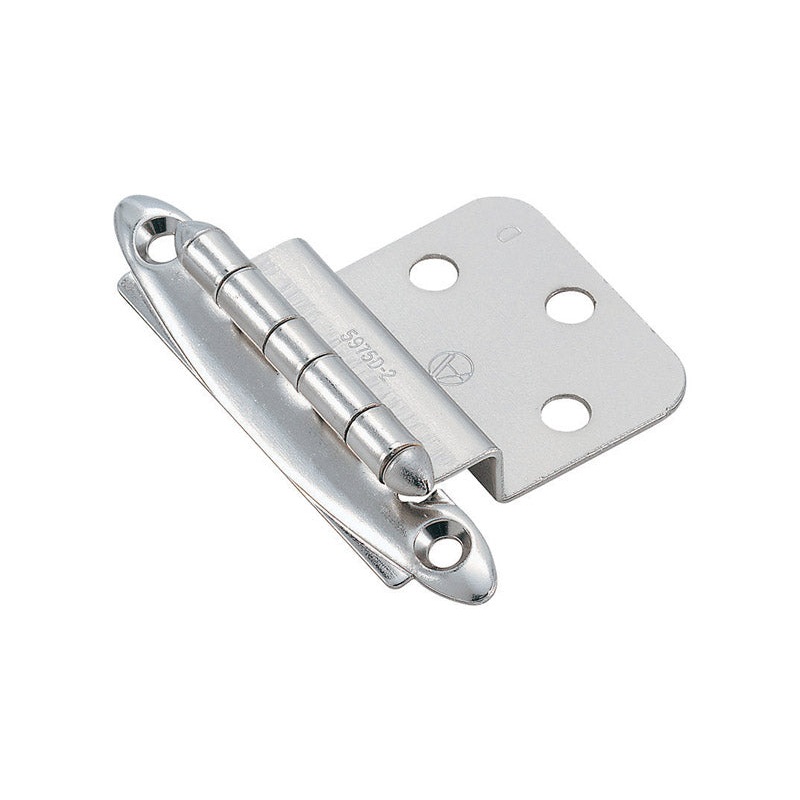 Amerock 2-3/4 in. L Non-Self-Closing Hinge Polished Chrome
