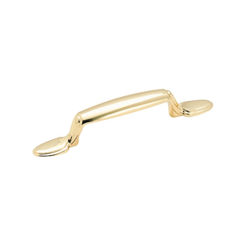 Amerock Allison Cabinet Pull 5-1/16 in. L 1 in. Polished Brass 2 pk