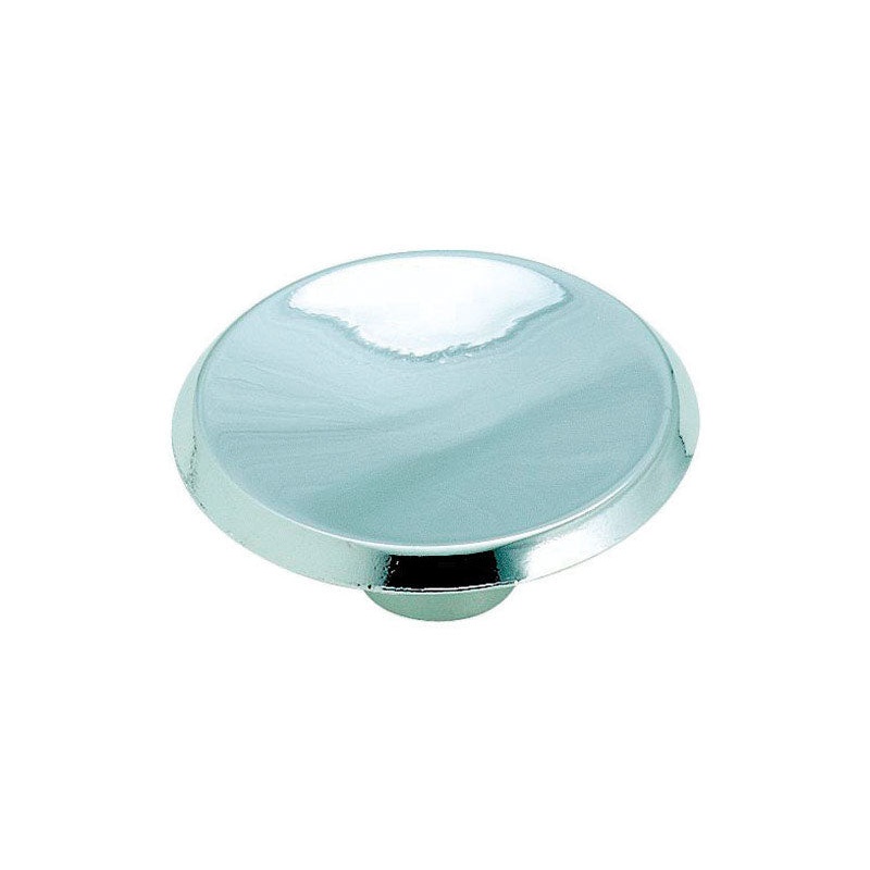 Amerock Allison Round Furniture Knob 1-1/2 in. Dia. 5/8 in. Polished Chrome 2 pk