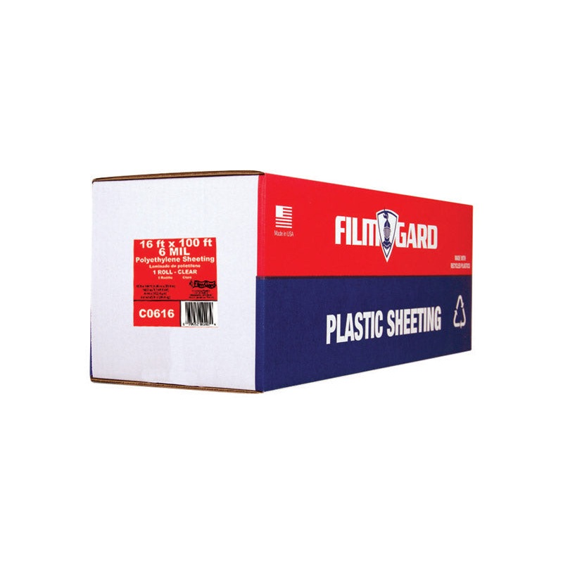 Berry Plastics Film-Gard Plastic Sheeting 6 mil x 16 ft. W x 100 ft. L Polyethylene Clear