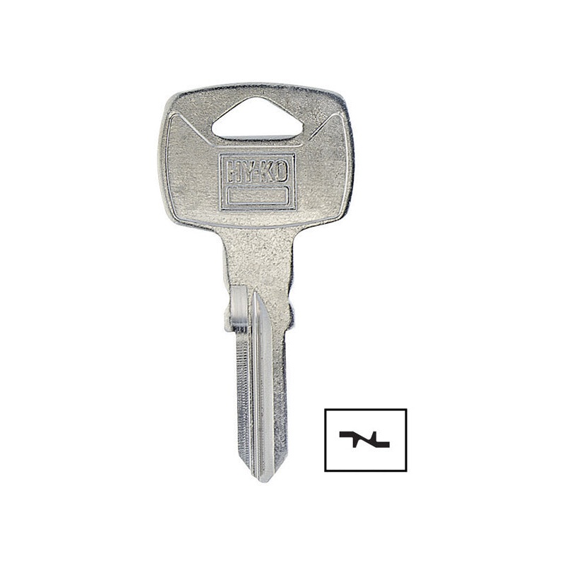 Hy-Ko Motorcycle Key Blank Double sided For Triumph