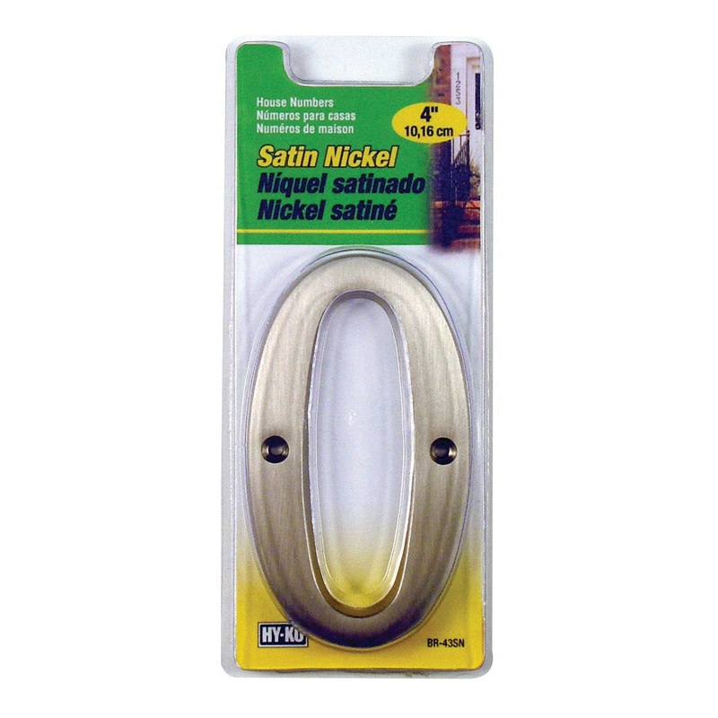 Hy-Ko Nail On 4 in. Satin Nickel Number 0