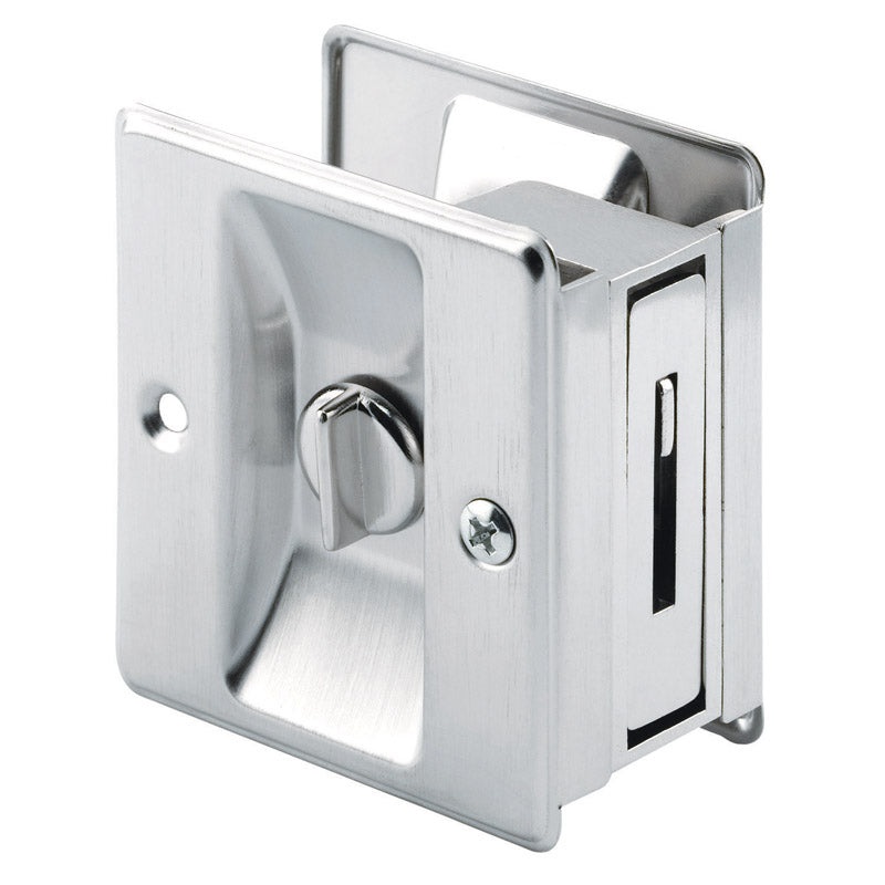 Prime-Line 2.5 in. L Satin Nickel Pocket Door Pull