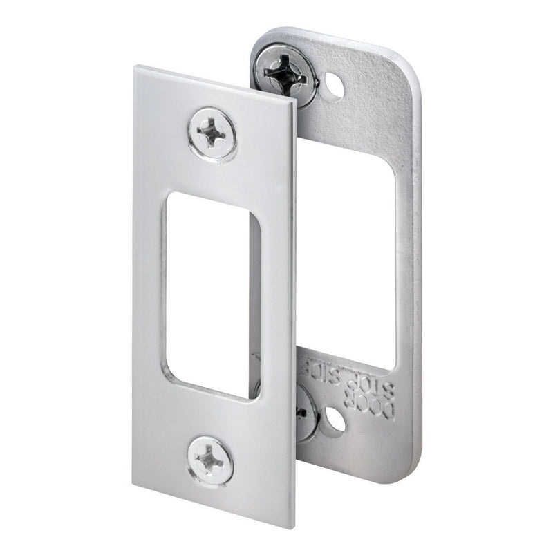 Prime-Line 2.75 in. H x 1.125 in. L Brushed Stainless Steel Steel High Security Deadbolt Strike