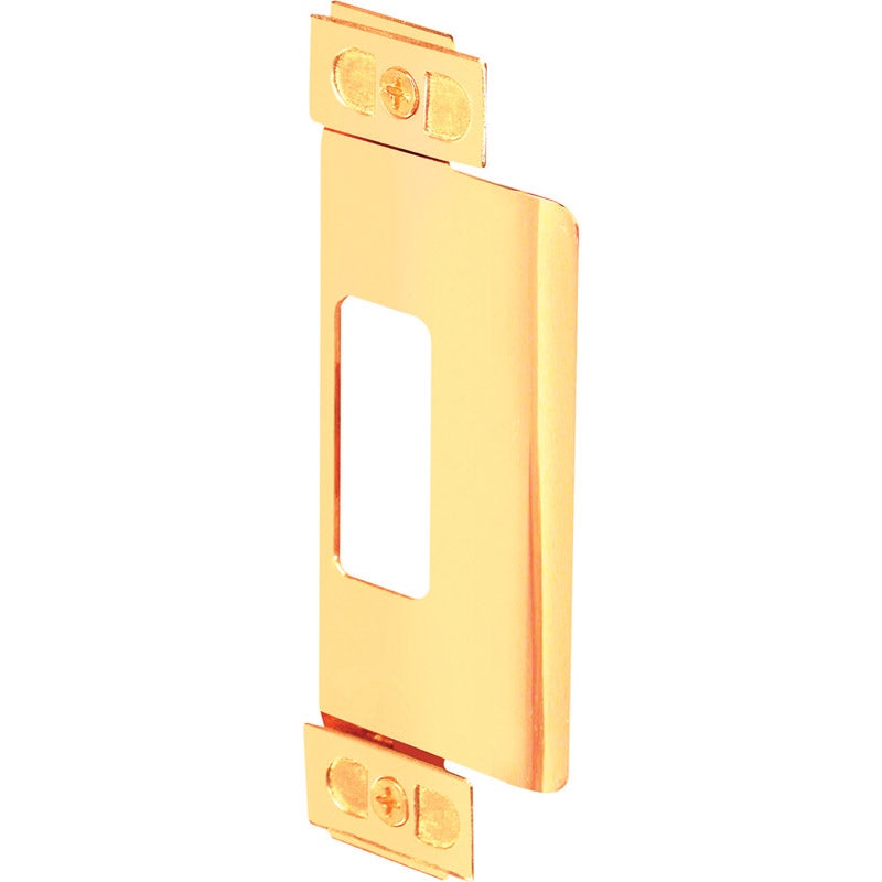 Prime-Line 4.75 in. H x 1.25 in. L Brass-Plated Steel Door Strike