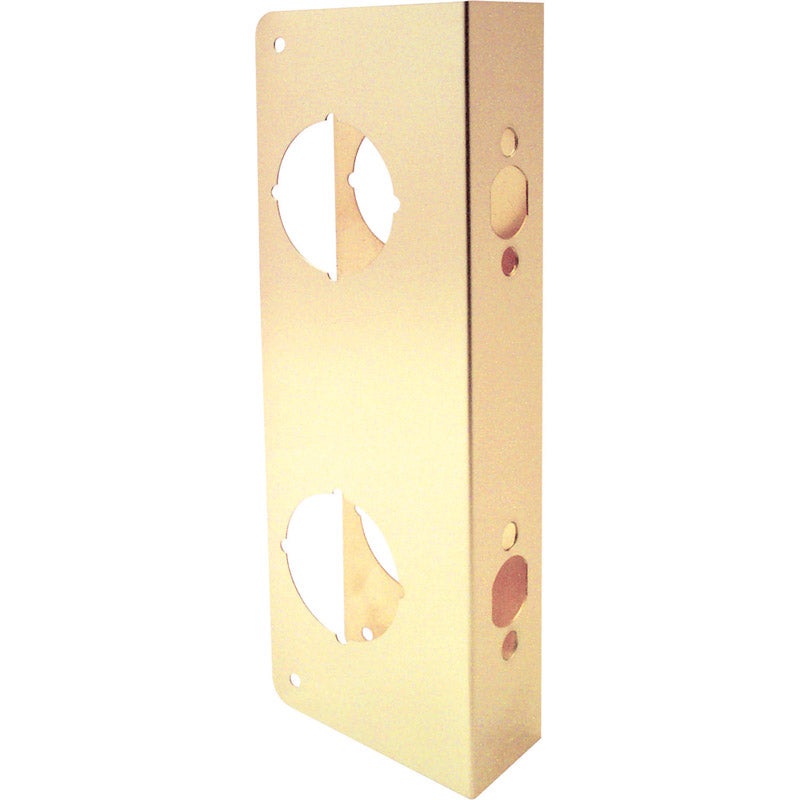 Prime-Line 9 in. H x 3.875 in. L Brass-Plated Brass Brass Lock and Door Reinforcer