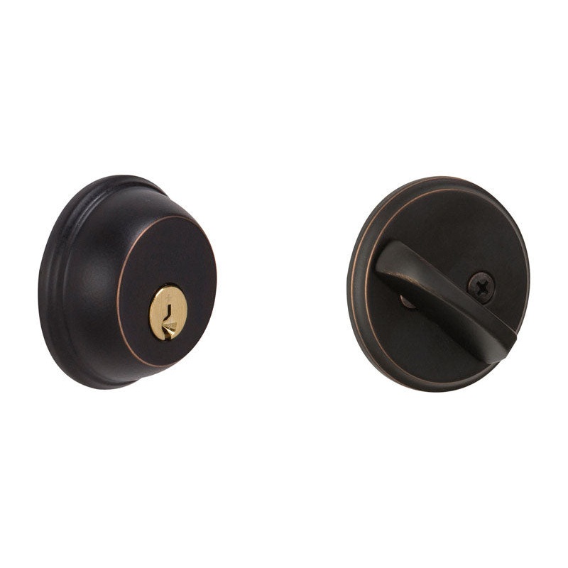 Schlage Aged Bronze Zinc Single Cylinder Deadbolt