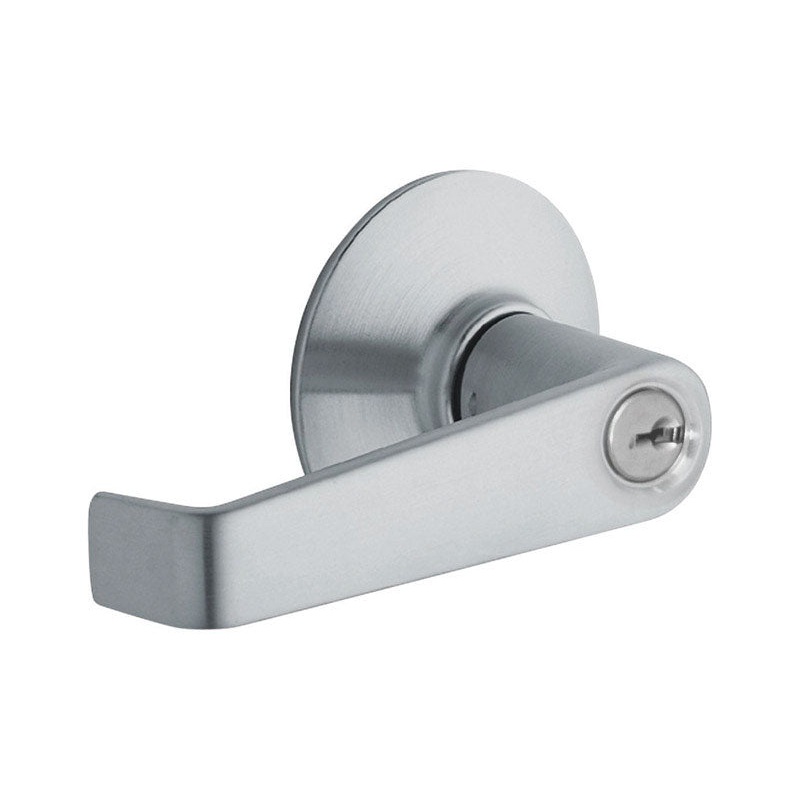Schlage Elan Satin Chrome Steel Entry Lockset ANSI Grade 2 1-3/4 in.