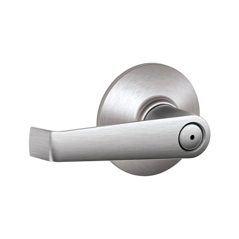 Schlage Elan Satin Chrome Steel Privacy Lockset ANSI Grade 2 1-3/4 in.