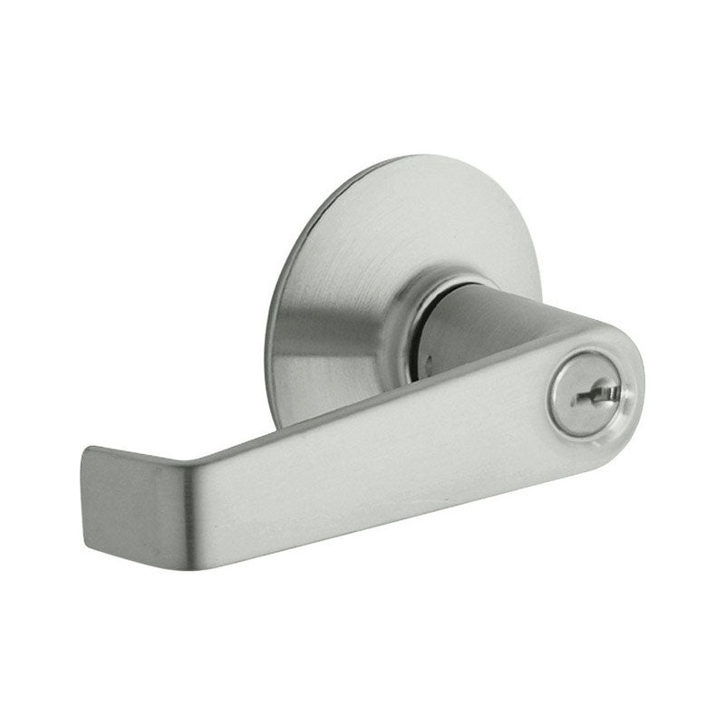 Schlage Elan Satin Chrome Steel Storeroom Lockset ANSI Grade 2 1-3/4 in.