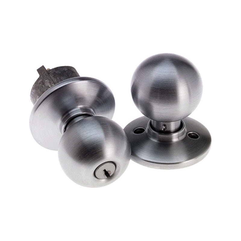 Schlage Orbit Satin Chrome Steel Storeroom Lockset ANSI Grade 2 1-3/4 in.