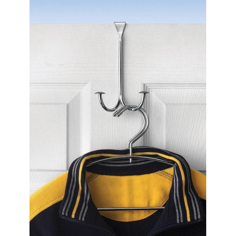 Spectrum Diversified Medium Stratford Over the Door Double Hook 7 in. L Steel 1 pk