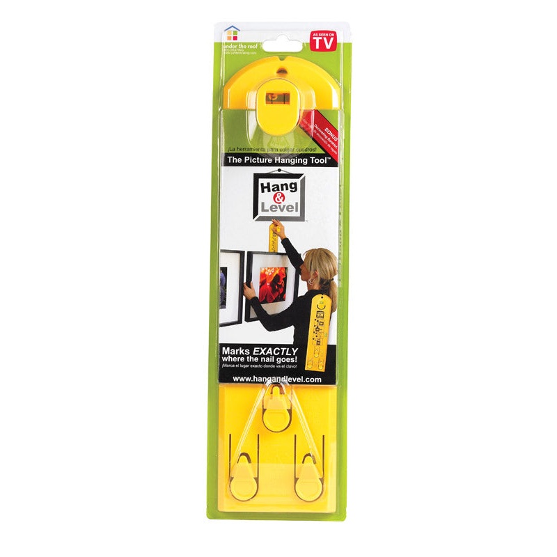 Under The Roof As Seen On TV 10 lb. Hang and Level Picture Hanger 1 pk