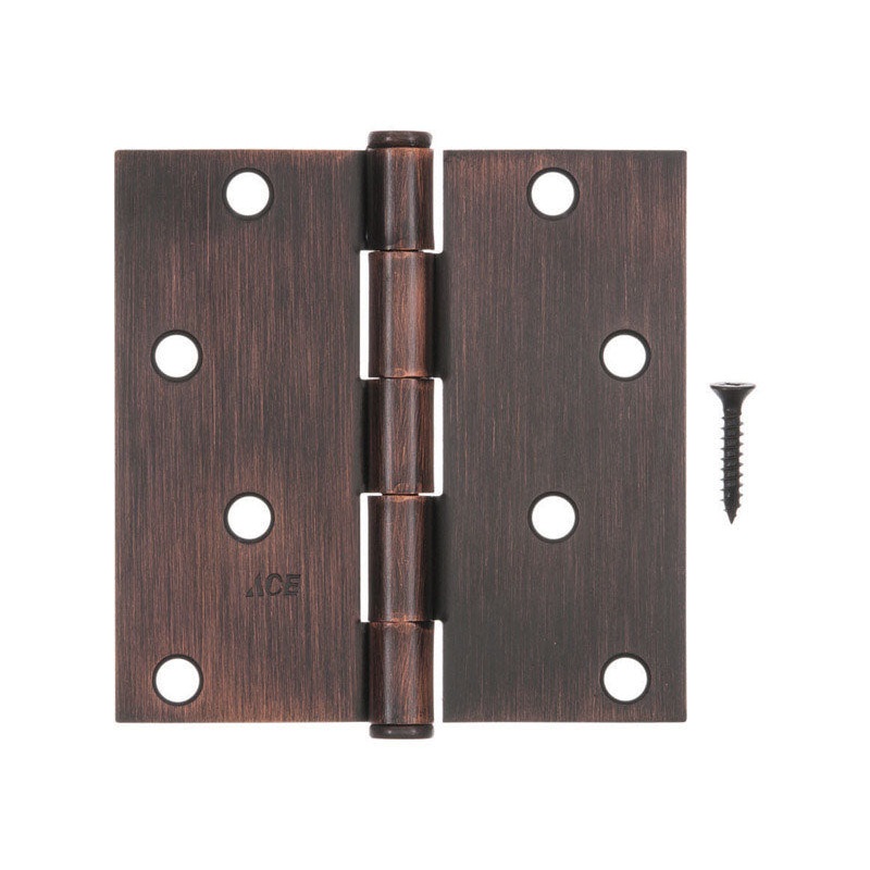Ace Bronze Residential Hinge 4 in. L Oil-Rubbed Bronze 1 pk